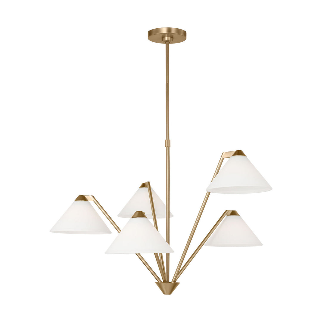 Generation Lighting Canada - GLC1255SB - Chandelier - Werley - Satin Brass