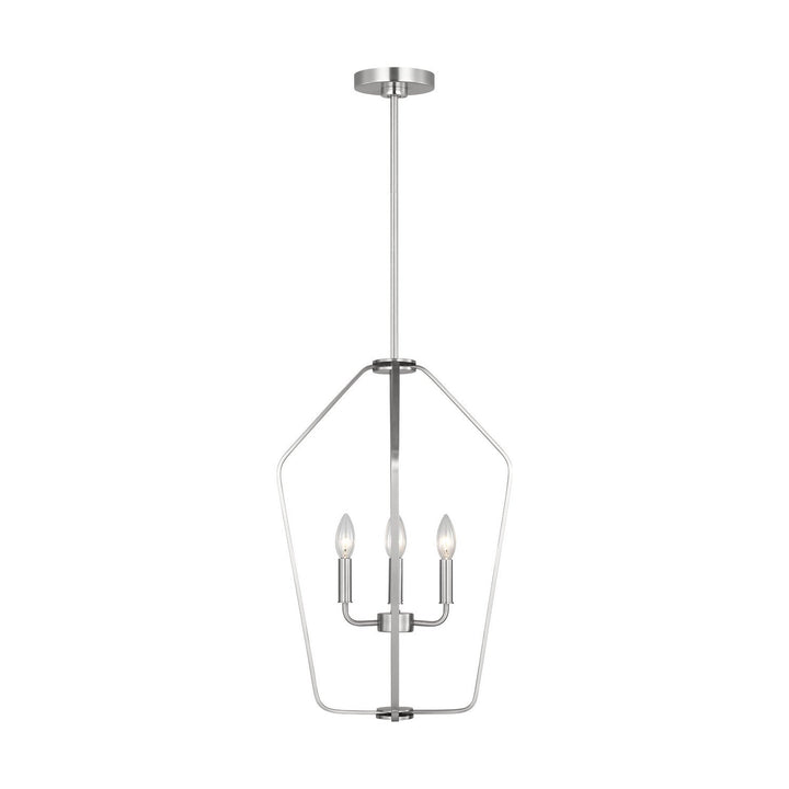 Generation Lighting Canada - GLC1264BS - Four Light Chandelier - Kennan - Brushed Nickel