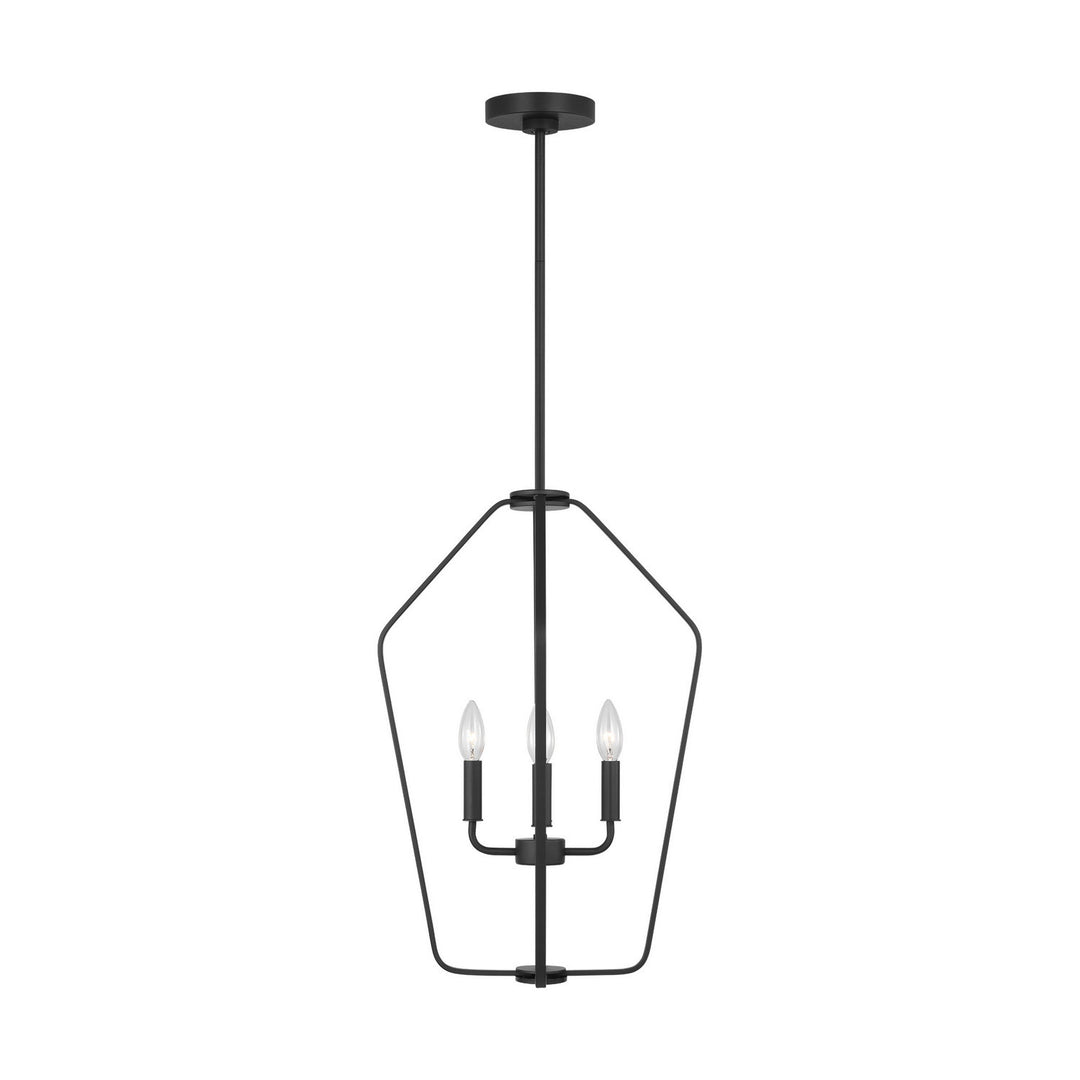 Generation Lighting Canada - GLC1264MBK - Four Light Chandelier - Kennan - Midnight Black
