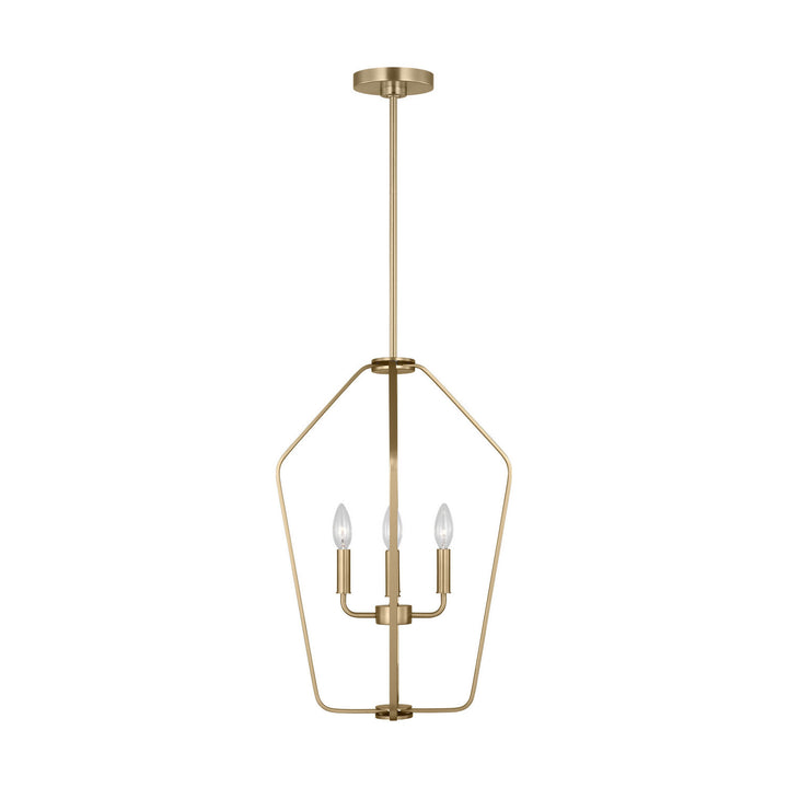 Generation Lighting Canada - GLC1264SB - Four Light Chandelier - Kennan - Satin Brass