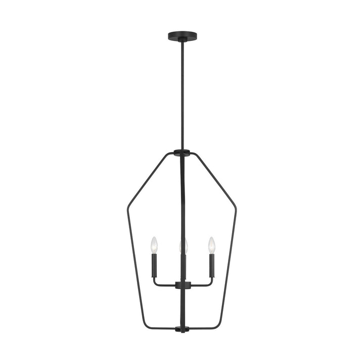 Generation Lighting Canada - GLC1274MBK - Four Light Chandelier - Kennan - Midnight Black