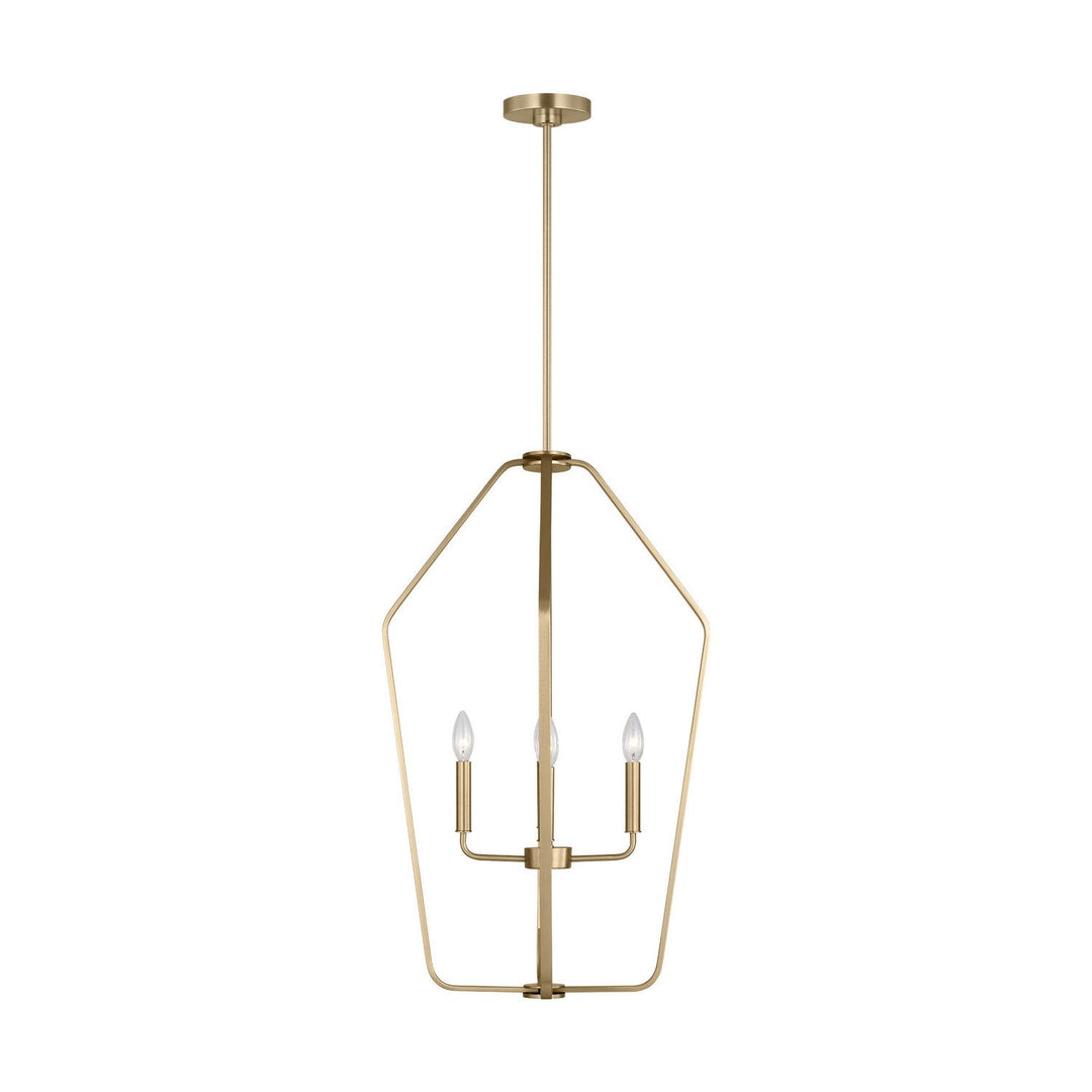 Generation Lighting Canada - GLC1274SB - Four Light Chandelier - Kennan - Satin Brass
