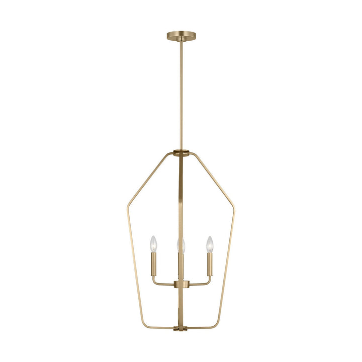 Generation Lighting Canada - GLC1274SB - Four Light Chandelier - Kennan - Satin Brass