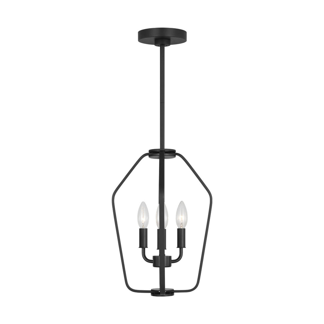 Generation Lighting Canada - GLC1283MBK - Three Light Chandelier - Kennan - Midnight Black
