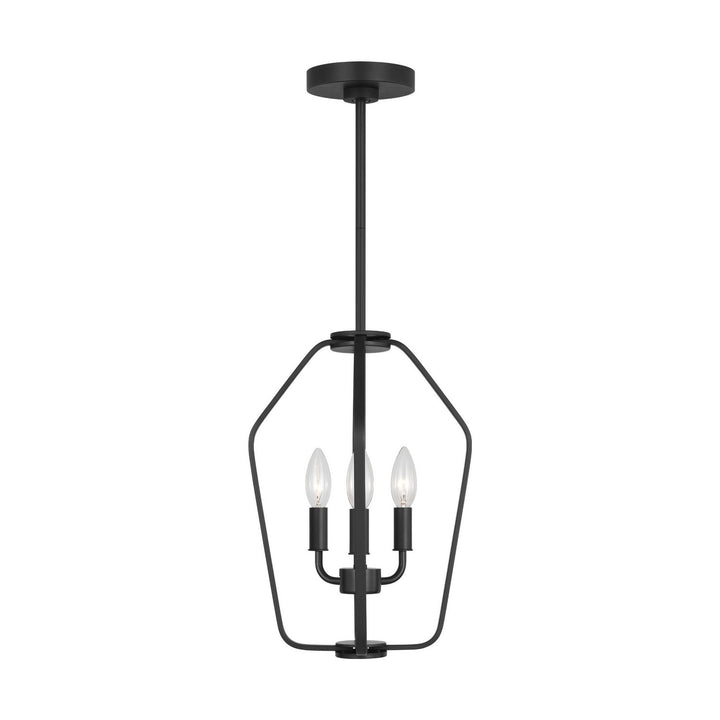 Generation Lighting Canada - GLC1283MBK - Three Light Chandelier - Kennan - Midnight Black