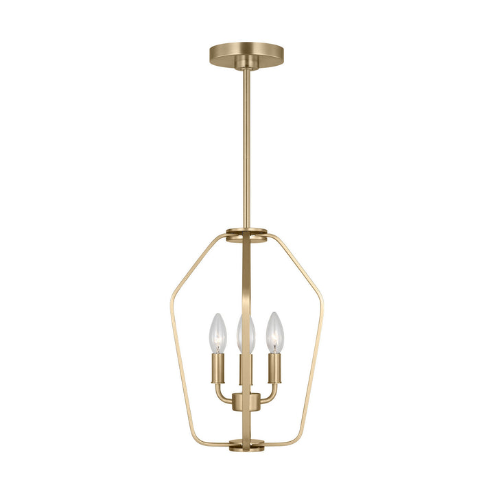 Generation Lighting Canada - GLC1283SB - Three Light Chandelier - Kennan - Satin Brass