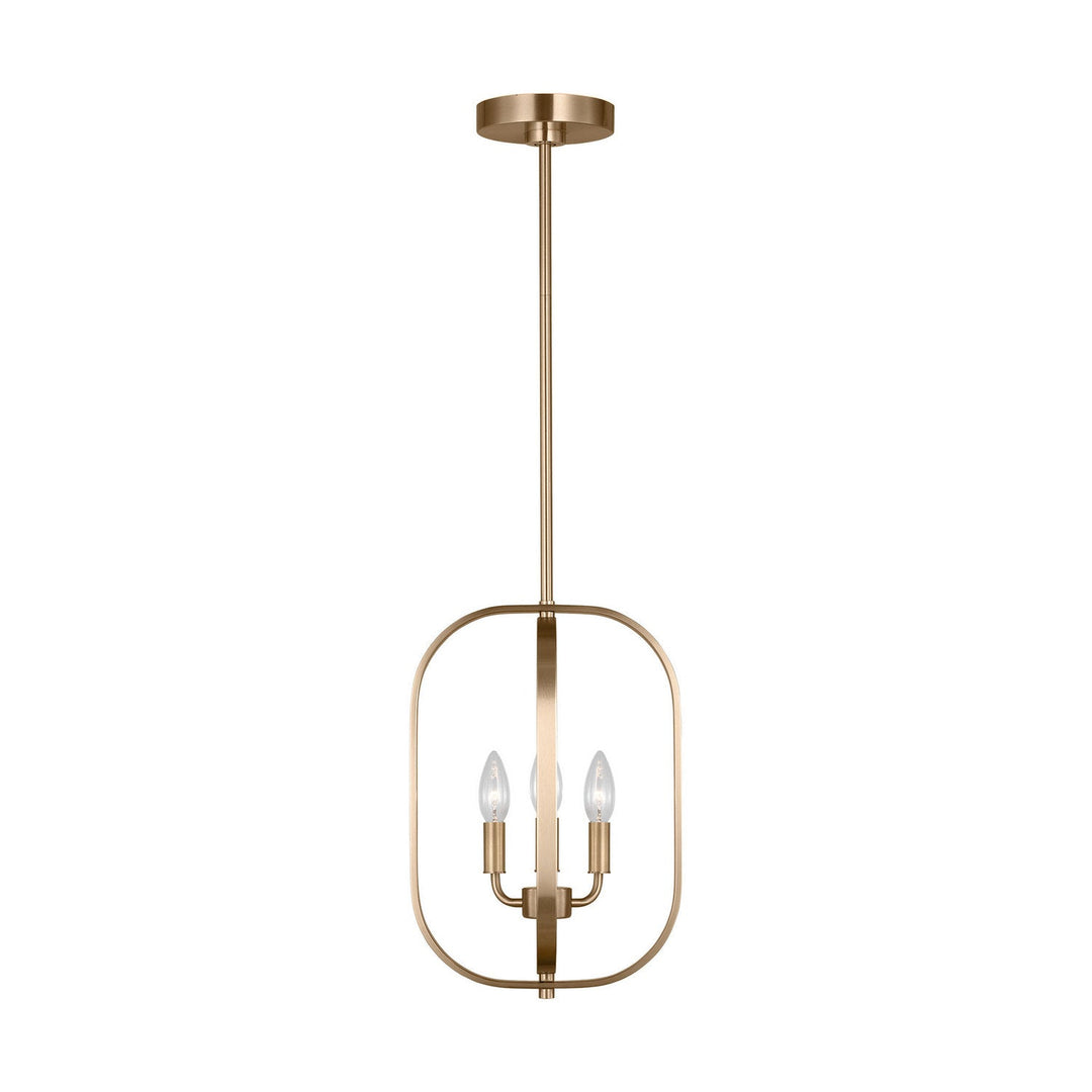 Generation Lighting Canada - GLC1293SB - Three Light Chandelier - Loretto - Satin Brass