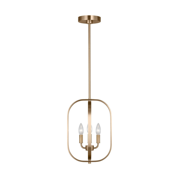 Generation Lighting Canada - GLC1293SB - Three Light Chandelier - Loretto - Satin Brass