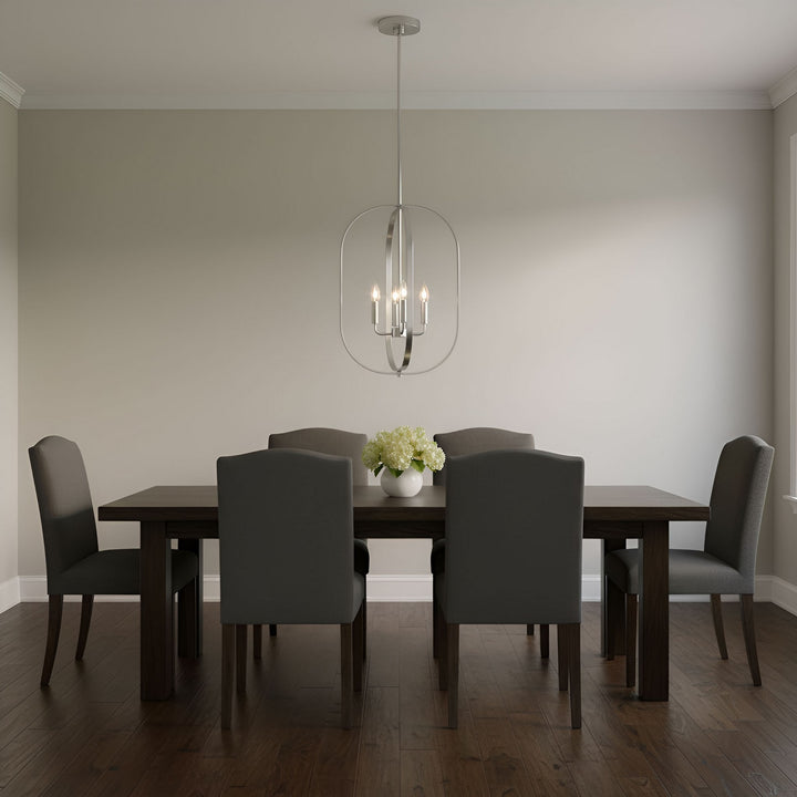 Generation Lighting Canada - GLC1304BS - Four Light Chandelier - Loretto - Brushed Nickel