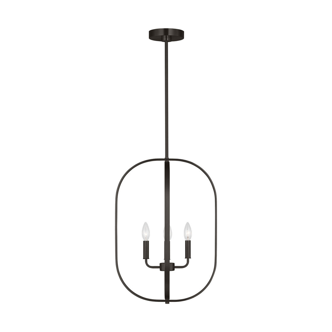 Generation Lighting Canada - GLC1304MBK - Four Light Chandelier - Loretto - Midnight Black