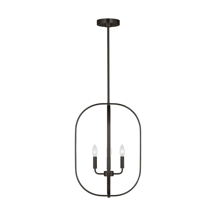 Generation Lighting Canada - GLC1304MBK - Four Light Chandelier - Loretto - Midnight Black