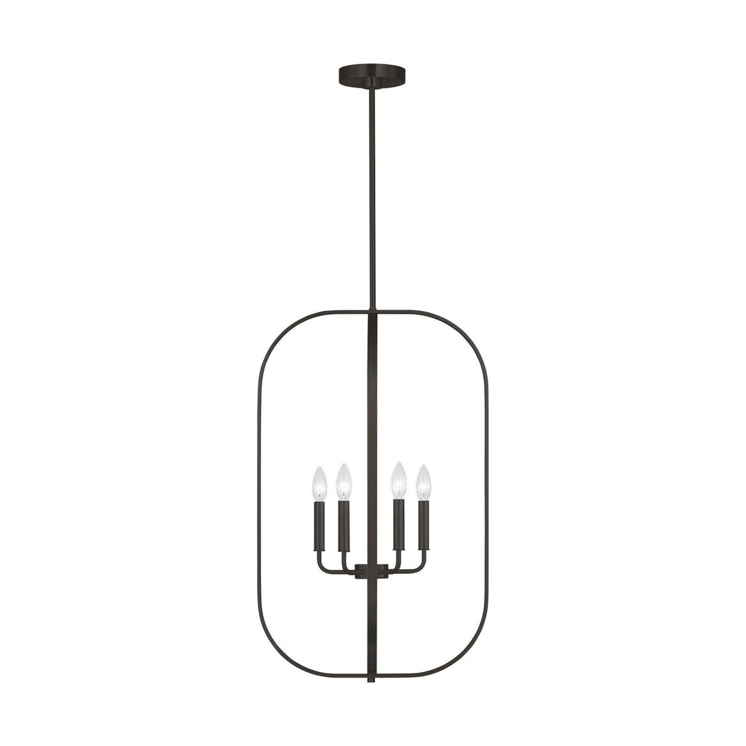 Generation Lighting Canada - GLC1316MBK - Six Light Chandelier - Loretto - Midnight Black