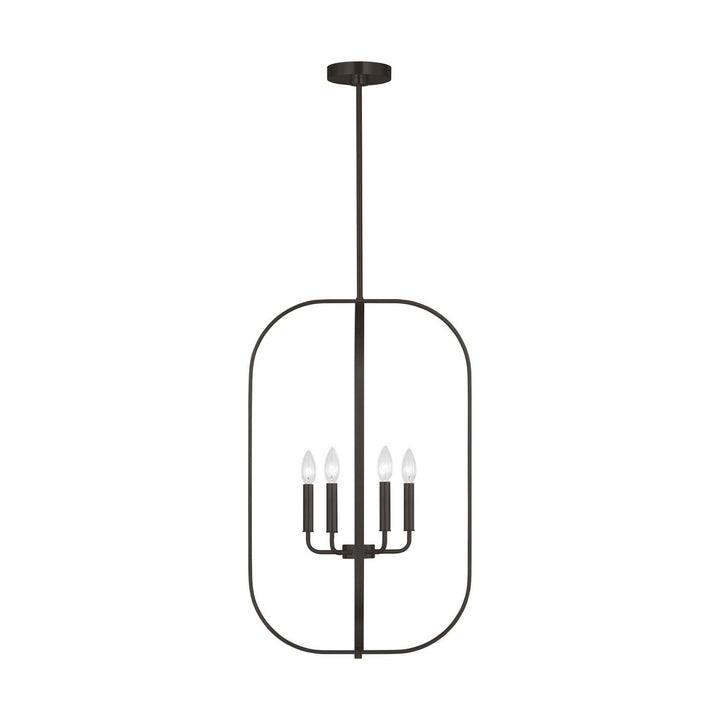Generation Lighting Canada - GLC1316MBK - Six Light Chandelier - Loretto - Midnight Black
