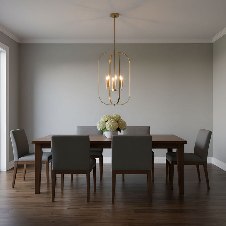 Generation Lighting Canada - GLC1316SB - Six Light Chandelier - Loretto - Satin Brass