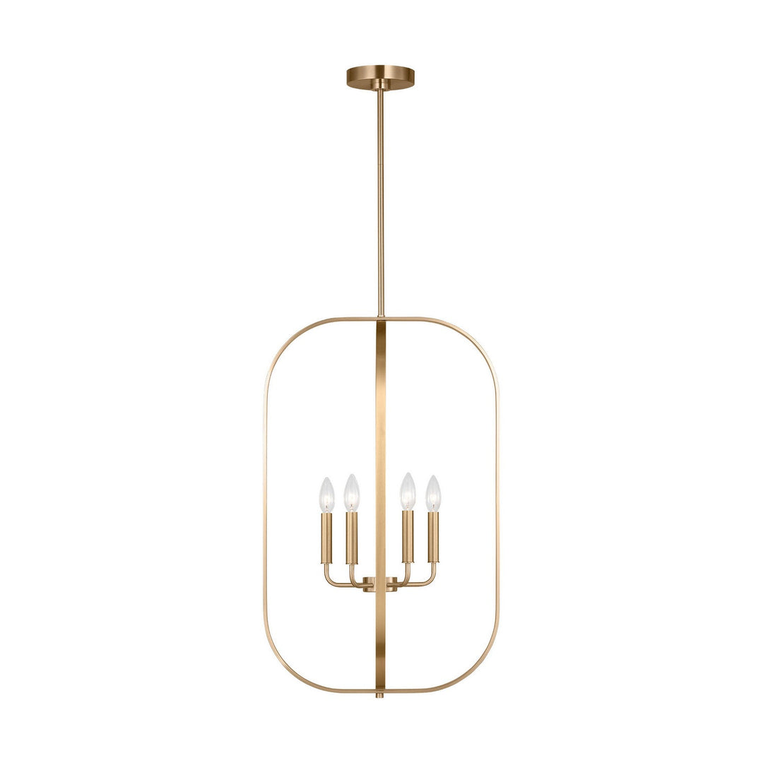 Generation Lighting Canada - GLC1316SB - Six Light Chandelier - Loretto - Satin Brass