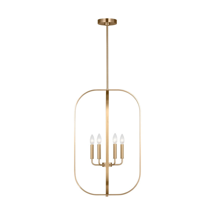 Generation Lighting Canada - GLC1316SB - Six Light Chandelier - Loretto - Satin Brass