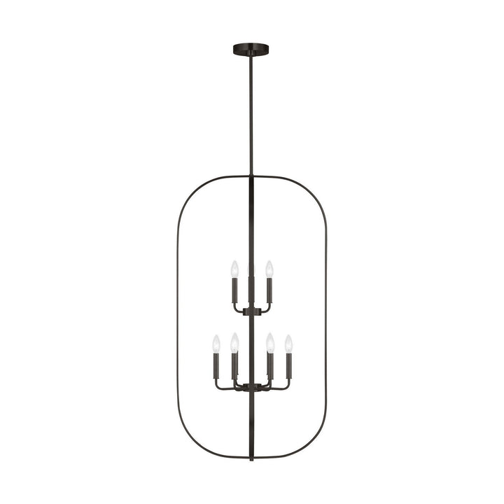 Generation Lighting Canada - GLC1329MBK - Nine Light Chandelier - Loretto - Midnight Black