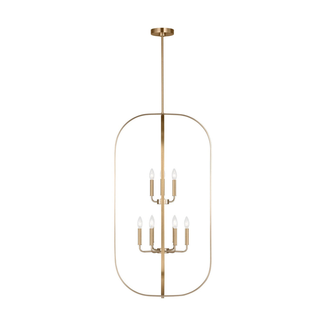 Generation Lighting Canada - GLC1329SB - Nine Light Chandelier - Loretto - Satin Brass