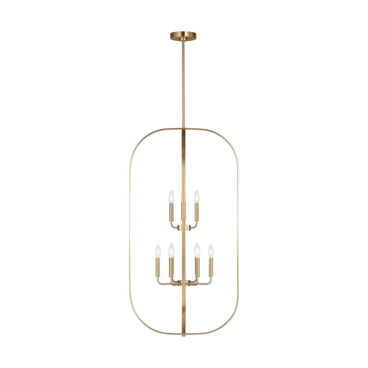 Generation Lighting Canada - GLC1329SB - Nine Light Chandelier - Loretto - Satin Brass