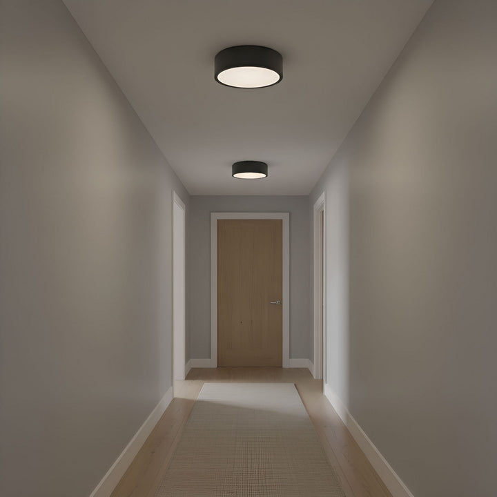 Generation Lighting Canada - GLF1032MBK - Flush Mount - Albee - Midnight Black