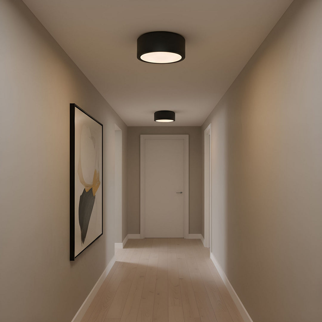 Generation Lighting Canada - GLF1041MBK - Flush Mount - Albee - Midnight Black
