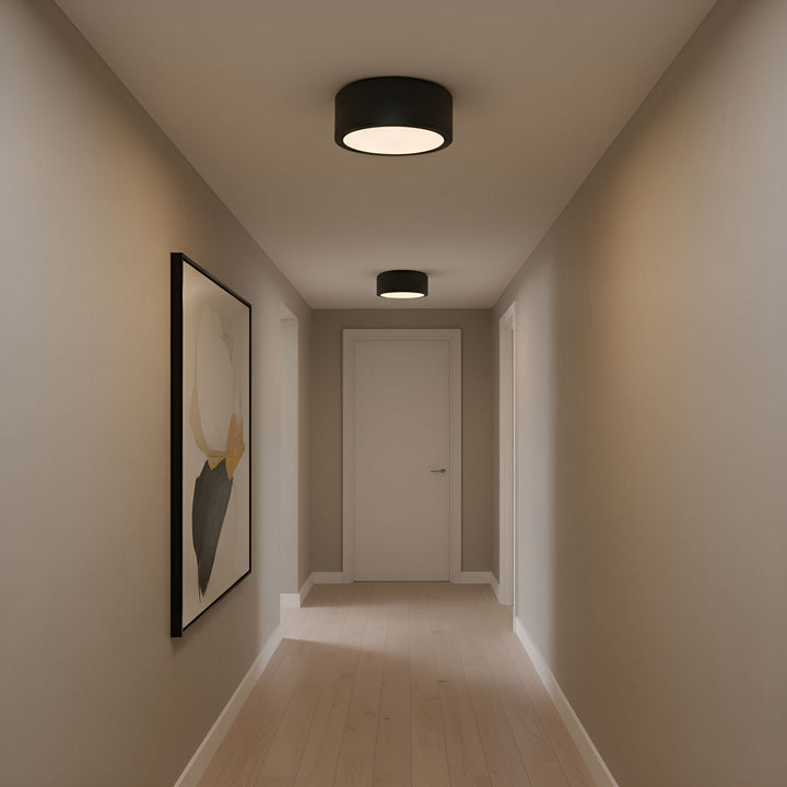 Generation Lighting Canada - GLF1041MBK - Flush Mount - Albee - Midnight Black