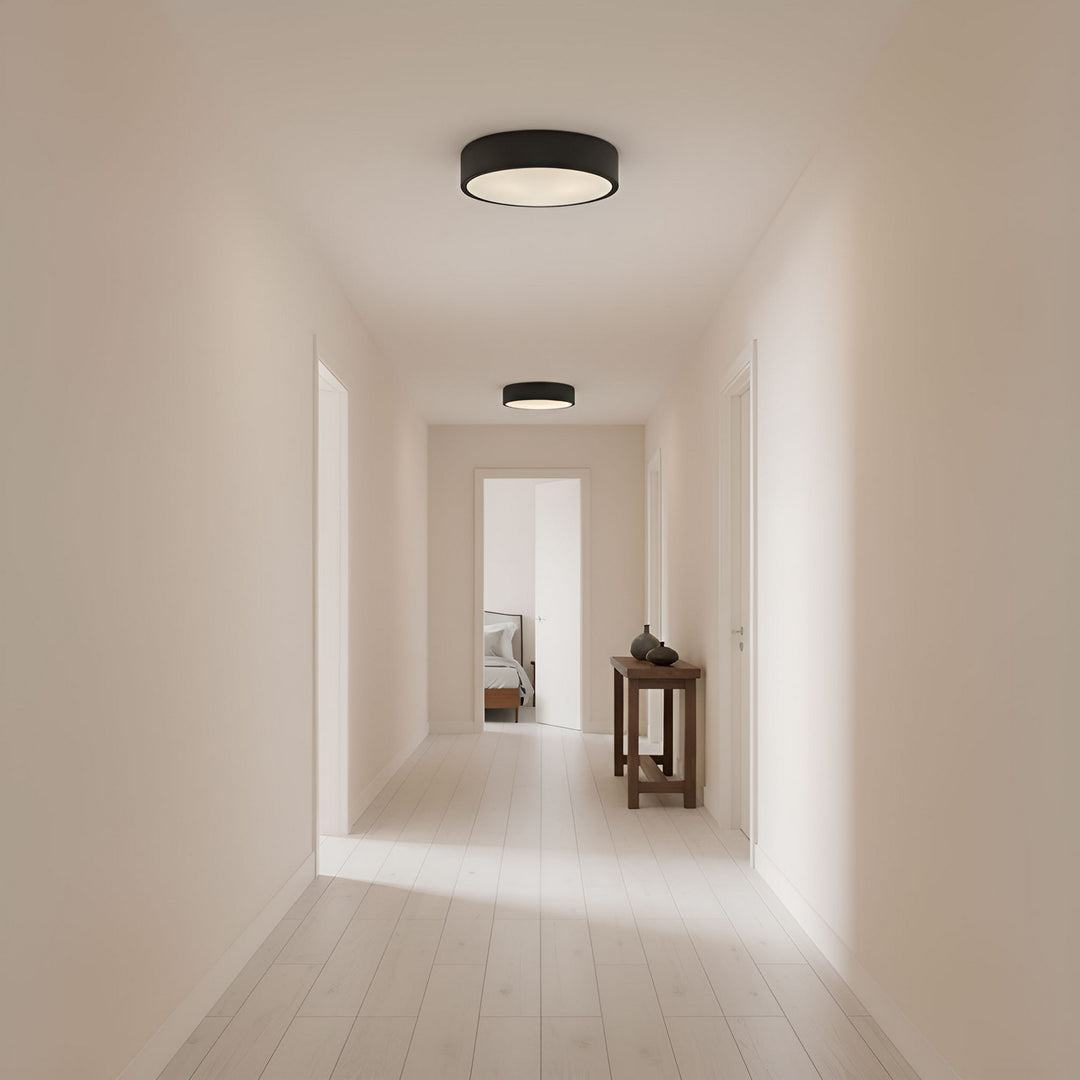Generation Lighting Canada - GLF1053MBK - Flush Mount - Albee - Midnight Black