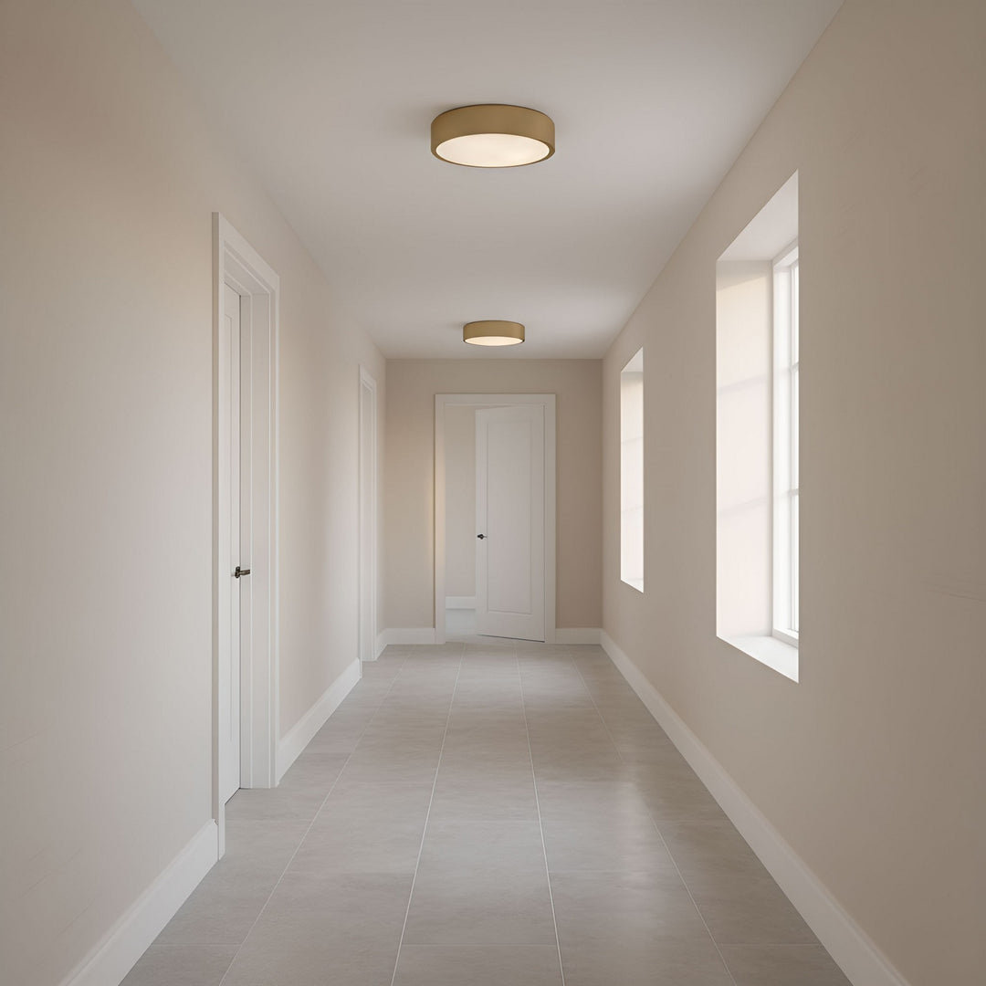 Generation Lighting Canada - GLF1053SB - Flush Mount - Albee - Satin Brass