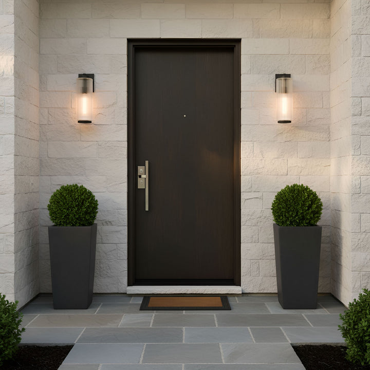 Generation Lighting Canada - GLO1081TXB - One Light Outdoor Wall Lantern - Ronde - Textured Black