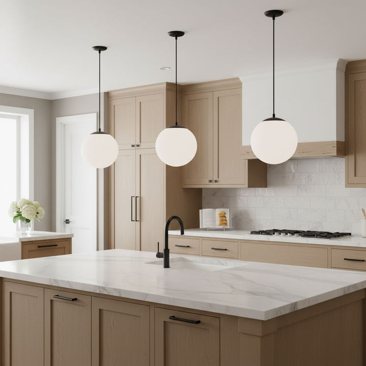 Visual Comfort Studio Canada - 6022-112 - One Light Pendant - Leo - Hanging Globe - Midnight Black