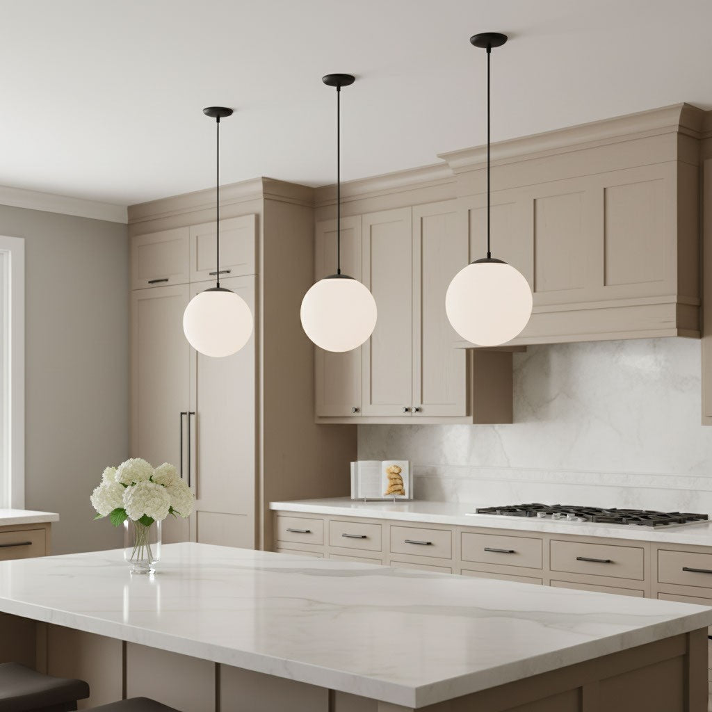 Visual Comfort Studio Canada - 6024-112 - One Light Pendant - Leo - Hanging Globe - Midnight Black