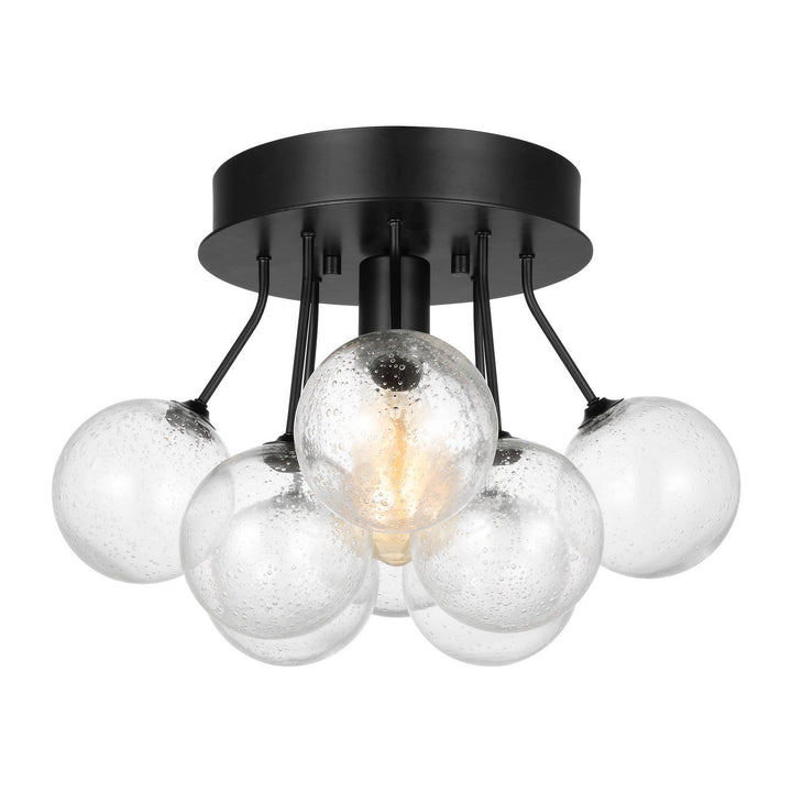 Visual Comfort Studio Canada - 7714301-112 - One Light Semi-Flush Mount - Bronzeville - Midnight Black