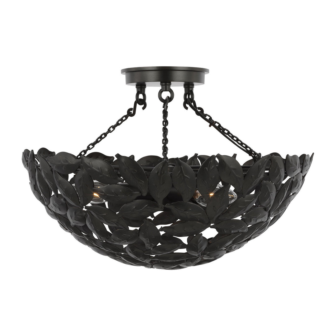 Visual Comfort Studio Canada - AF1173AI - Three Light Semi-Flush Mount - Kelan - Aged Iron