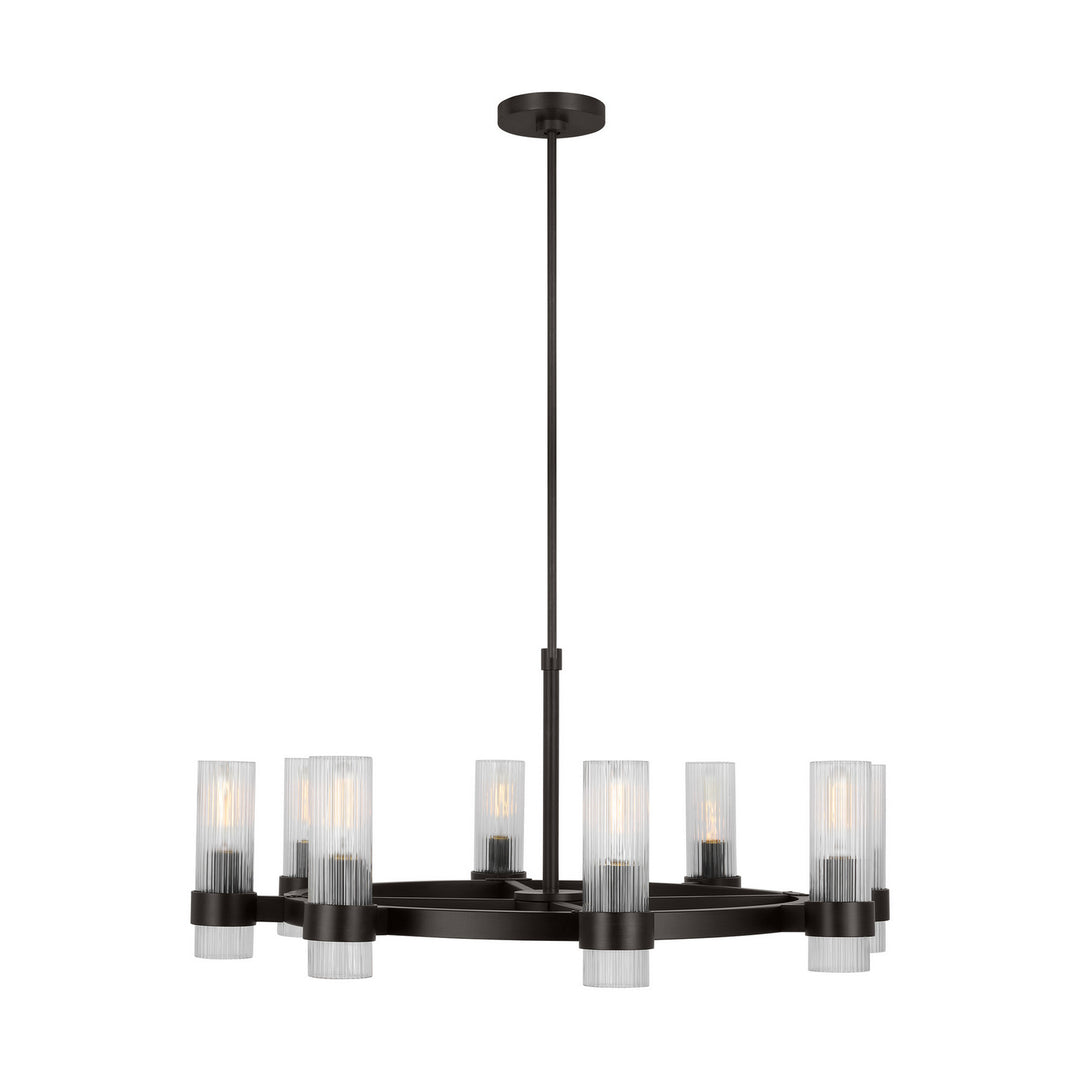Visual Comfort Studio Canada - CC1378AI - Eight Light Chandelier - Geneva - Aged Iron