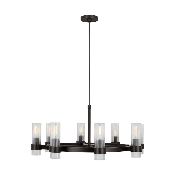 Visual Comfort Studio Canada - CC1378AI - Eight Light Chandelier - Geneva - Aged Iron