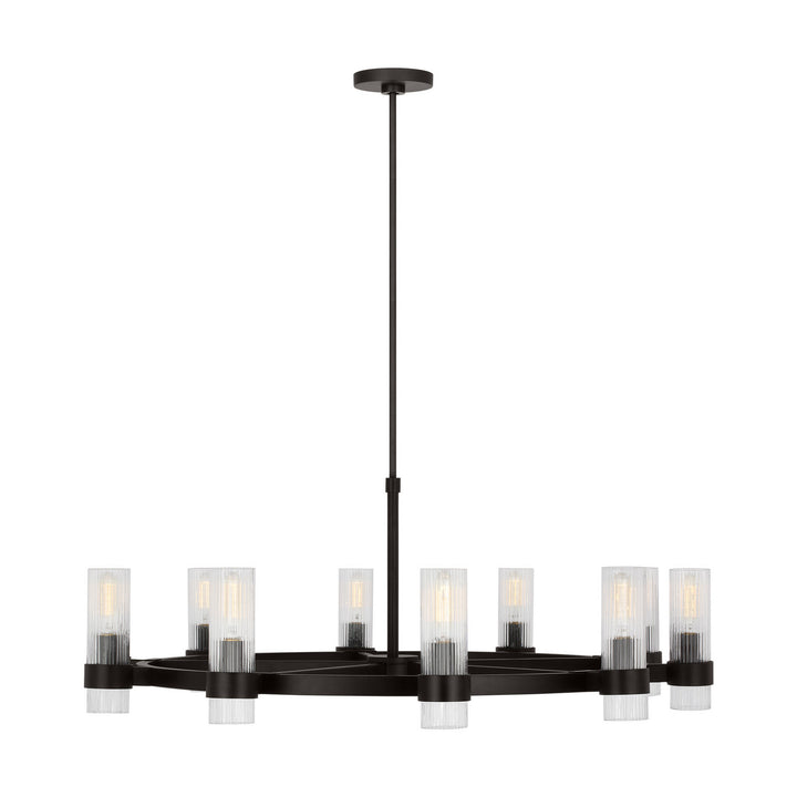 Visual Comfort Studio Canada - CC16810AI - Eight Light Chandelier - Geneva - Aged Iron