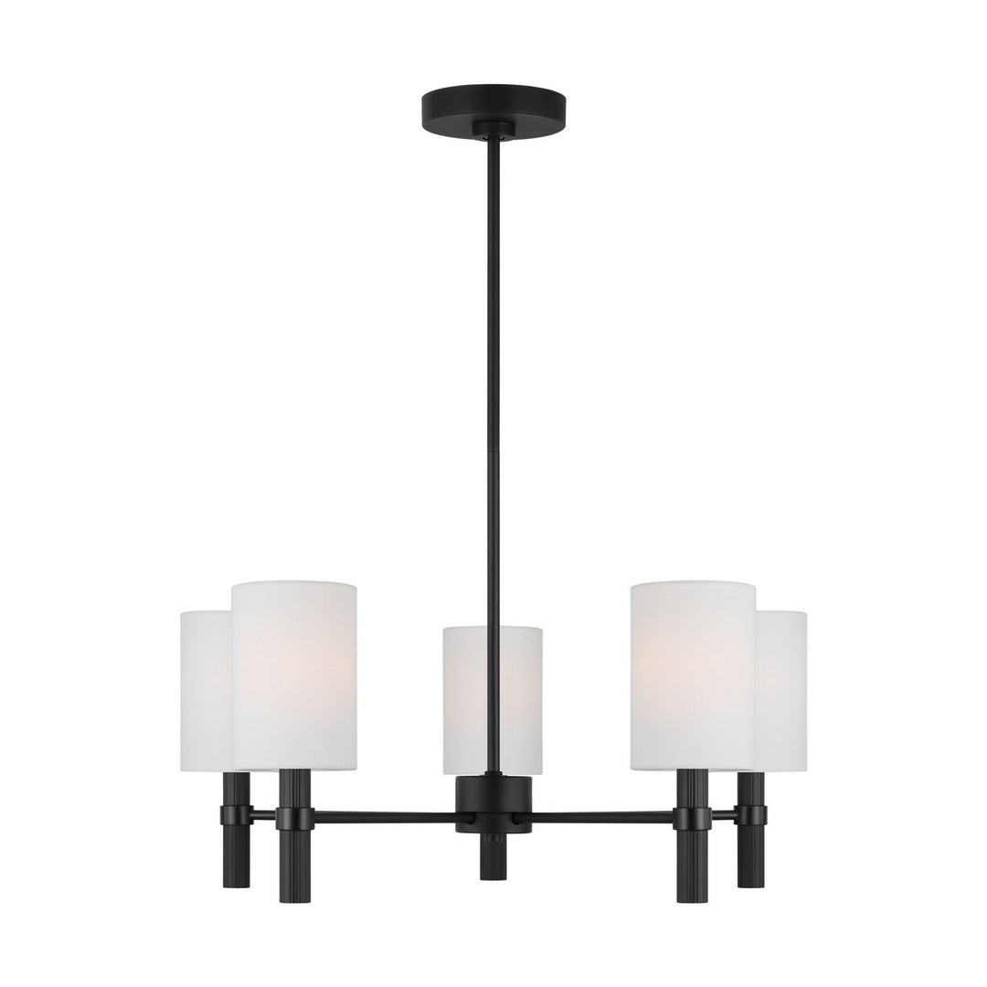 Visual Comfort Studio Canada - DJC1135MBK - Five Light Chandelier - Manor - Midnight Black