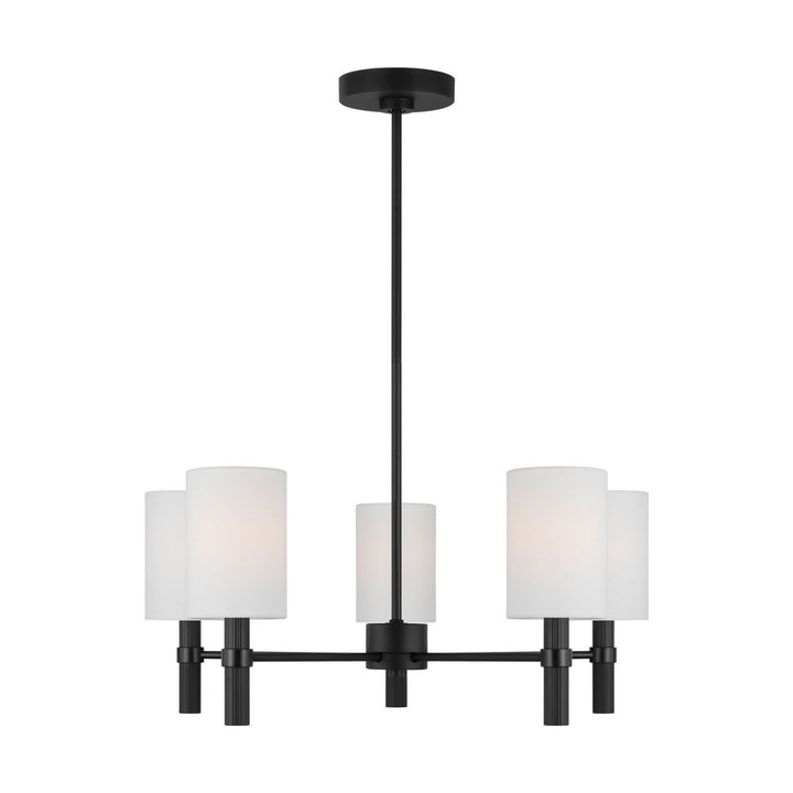 Visual Comfort Studio Canada - DJC1135MBK - Five Light Chandelier - Manor - Midnight Black