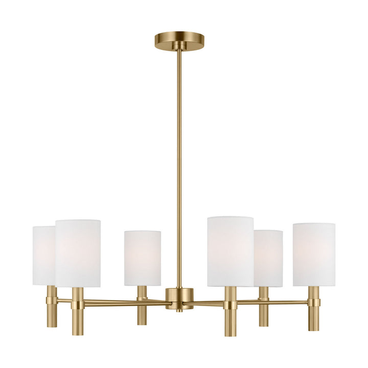 Visual Comfort Studio Canada - DJC1146SB - Six Light Chandelier - Manor - Satin Brass