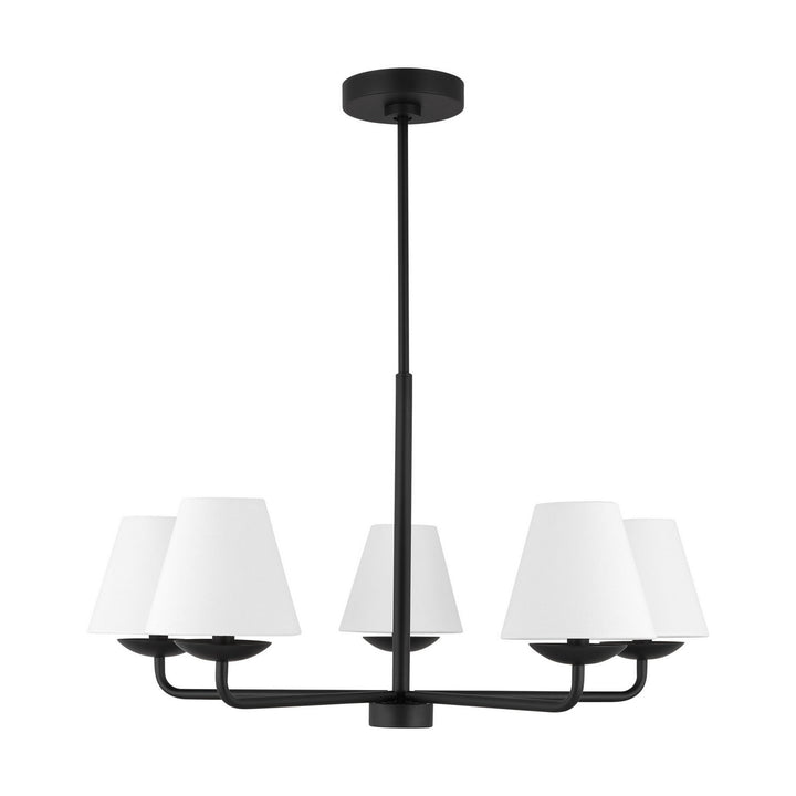 Visual Comfort Studio Canada - DJC1175MBK - Five Light Chandelier - Albion - Midnight Black