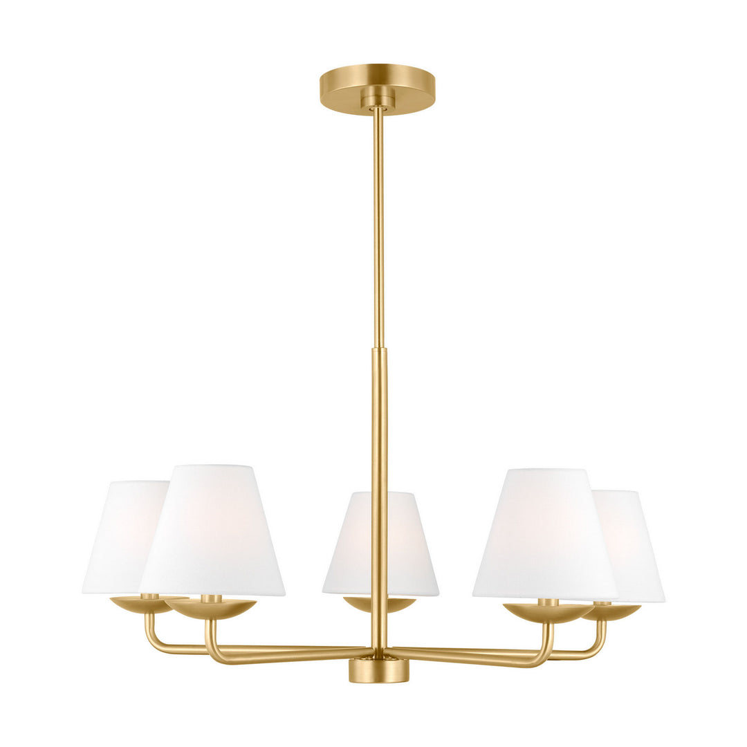 Visual Comfort Studio Canada - DJC1175SB - Five Light Chandelier - Albion - Satin Brass