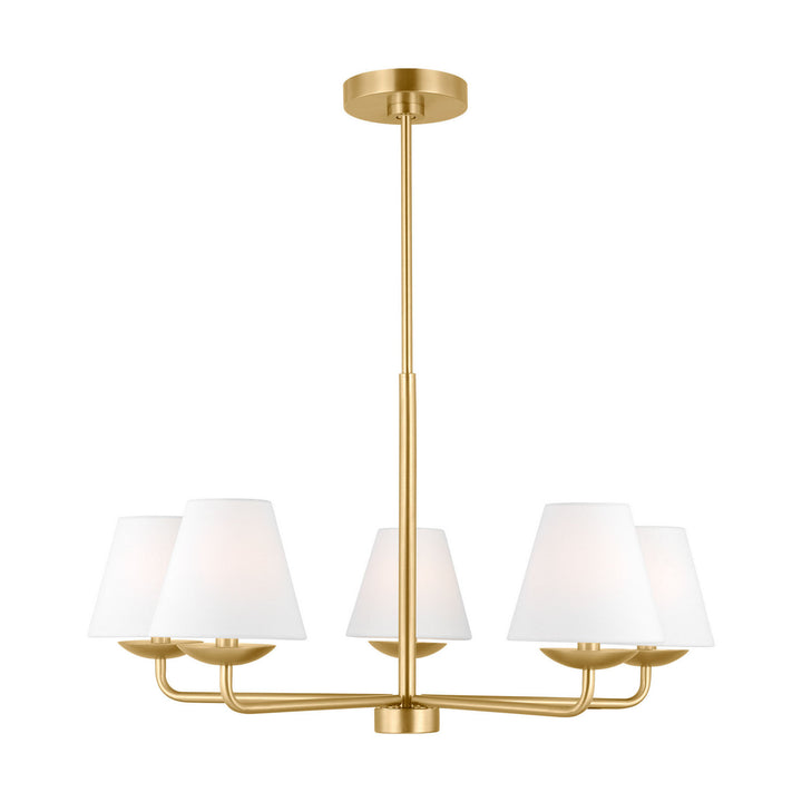 Visual Comfort Studio Canada - DJC1175SB - Five Light Chandelier - Albion - Satin Brass