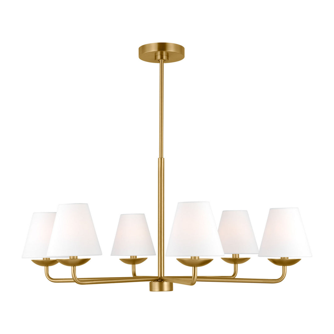 Visual Comfort Studio Canada - DJC1186SB - Six Light Chandelier - Albion - Satin Brass