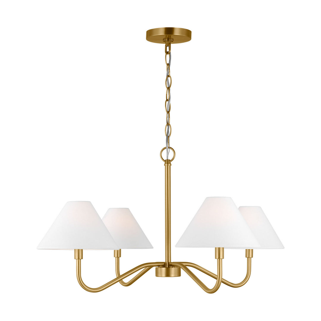 Visual Comfort Studio Canada - DJC1194SB - Four Light Chandelier - Eldon - Satin Brass