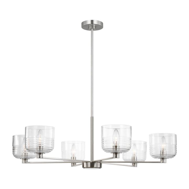Visual Comfort Studio Canada - DJC1216BS - Six Light Chandelier - Lochdale - Brushed Nickel