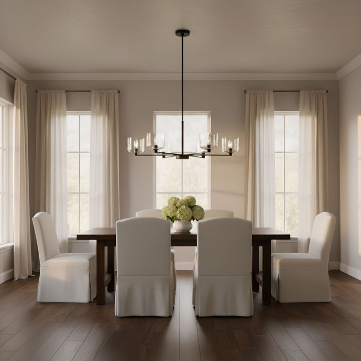 Visual Comfort Studio Canada - DJC1216MBK - Six Light Chandelier - Lochdale - Midnight Black