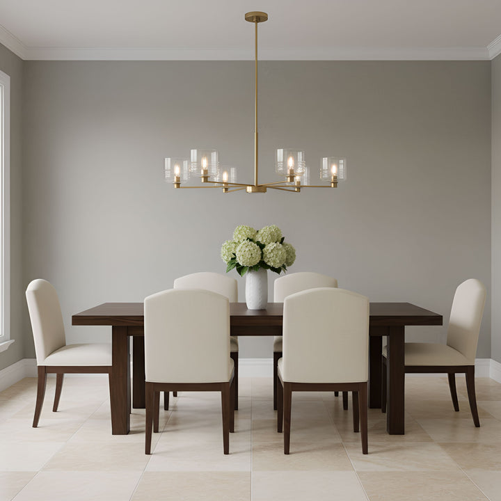 Visual Comfort Studio Canada - DJC1216SB - Six Light Chandelier - Lochdale - Satin Brass