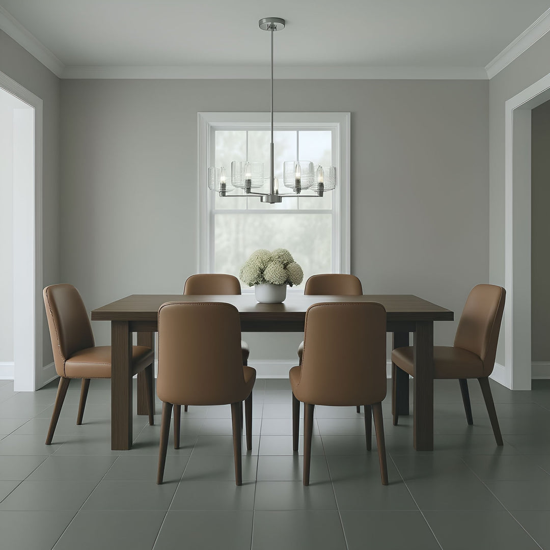 Visual Comfort Studio Canada - DJC1225BS - Five Light Chandelier - Lochdale - Brushed Nickel