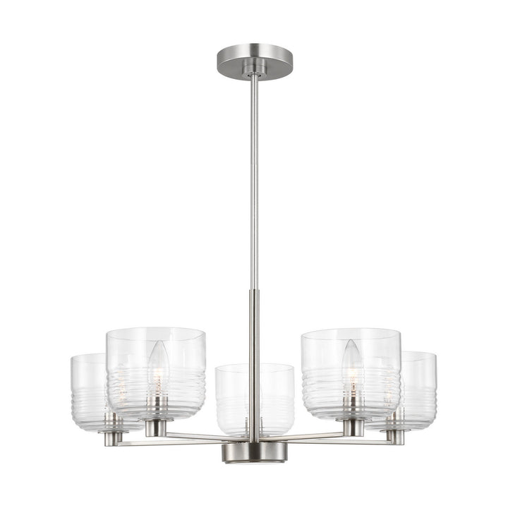 Visual Comfort Studio Canada - DJC1225BS - Five Light Chandelier - Lochdale - Brushed Nickel