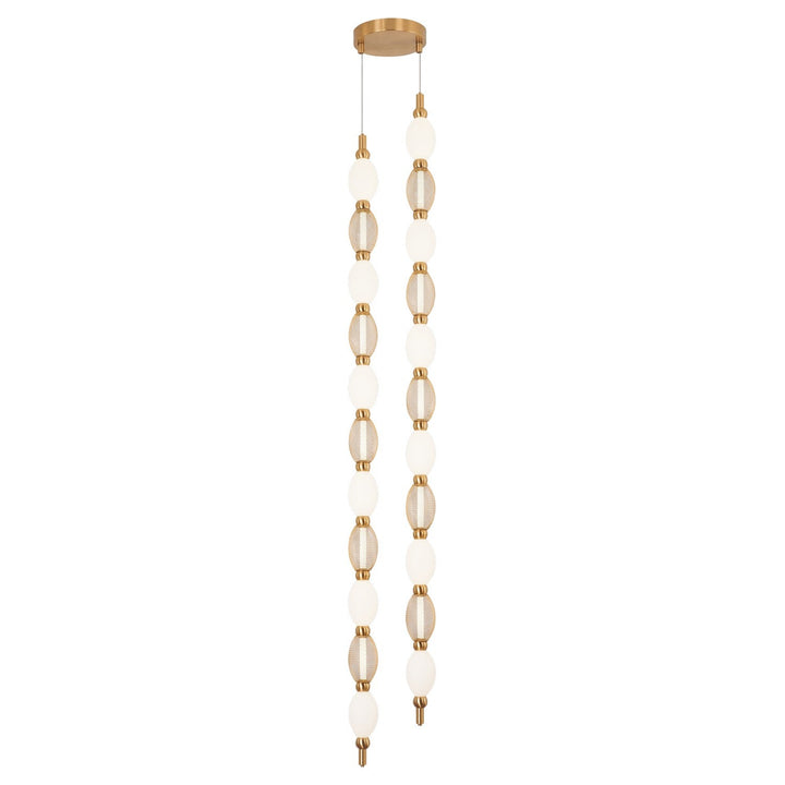 Matteo Canada - C37102AG - LED Pendant - Tentacles - Aged Gold Brass